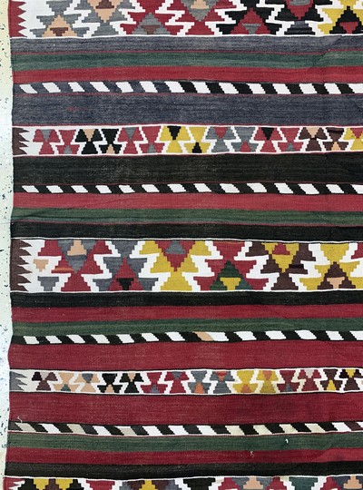27138609c - Anatol Kelim, Türkei, Anfang 20.Jhd, Wolle auf Wolle, ca. 313 x 160 cm, EHZ: ...