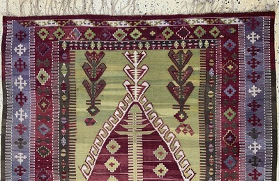27138618a - ´Erzurum´Gebetskelim antik, Türkei, 19.Jhd,Wolle auf Wolle, ca. 180 x 140 cm, EHZ: 2-3 ...