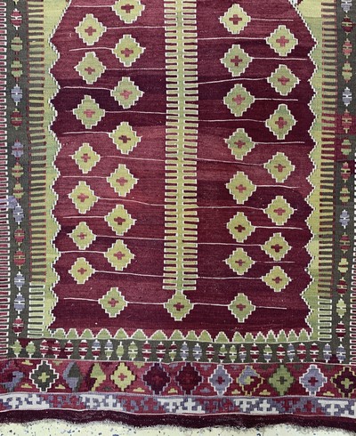 27138618d - ´Erzurum´Gebetskelim antik, Türkei, 19.Jhd,Wolle auf Wolle, ca. 180 x 140 cm, EHZ: 2-3 ...