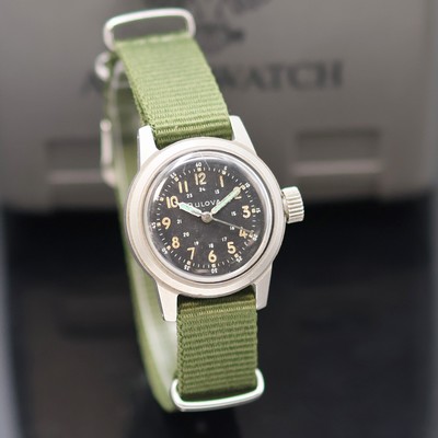27138628b - BULOVA Militär Armbanduhr Type A17A der USA in Stahl, USA um 1959, Handaufzug, ...