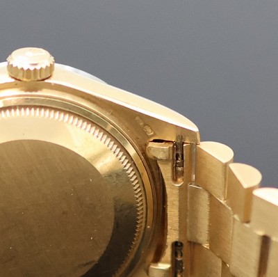 27138630g - ROLEX 18k yellow gold Oyster Perpetual Day- Date gents wristwatch reference 18078, ...