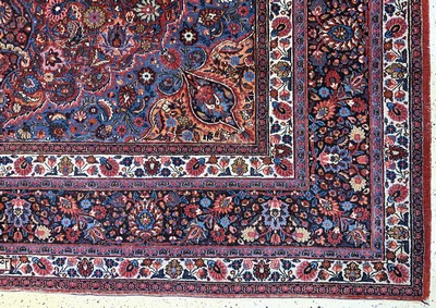 27138651a - Birdjand old signed, Persia, early 20th century, wool on cotton, approx. 410 x 313 ...