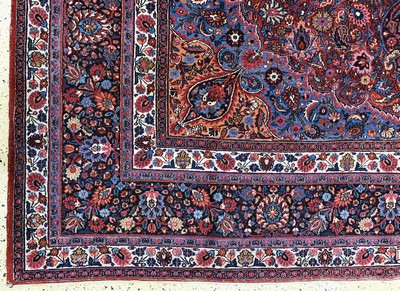 27138651b - Birdjand old signed, Persia, early 20th century, wool on cotton, approx. 410 x 313 ...