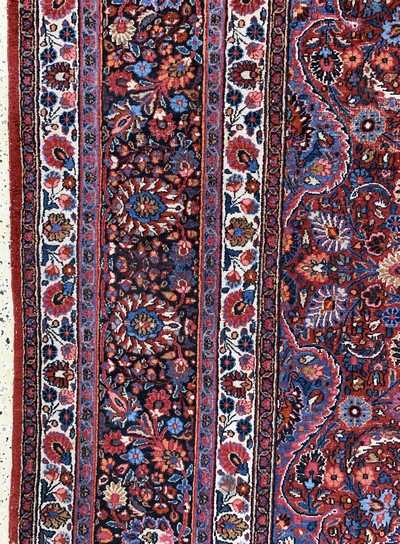 27138651c - Birdjand old signed, Persia, early 20th century, wool on cotton, approx. 410 x 313 ...