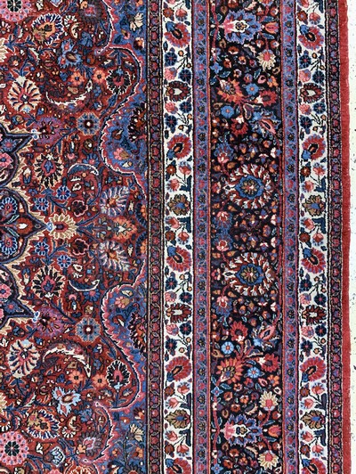 27138651e - Birdjand old signed, Persia, early 20th century, wool on cotton, approx. 410 x 313 ...