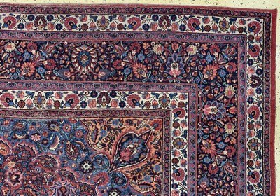 27138651f - Birdjand old signed, Persia, early 20th century, wool on cotton, approx. 410 x 313 ...