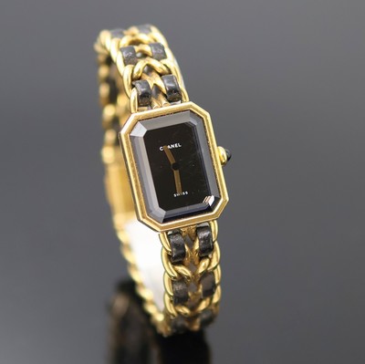 27138658b - CHANEL Damenarmbanduhr Modell Premiere, Schweiz um 1987, quarz, verg. Geh. m. ...