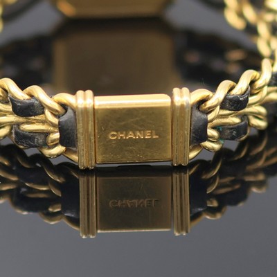 27138658d - CHANEL Damenarmbanduhr Modell Premiere, Schweiz um 1987, quarz, verg. Geh. m. ...