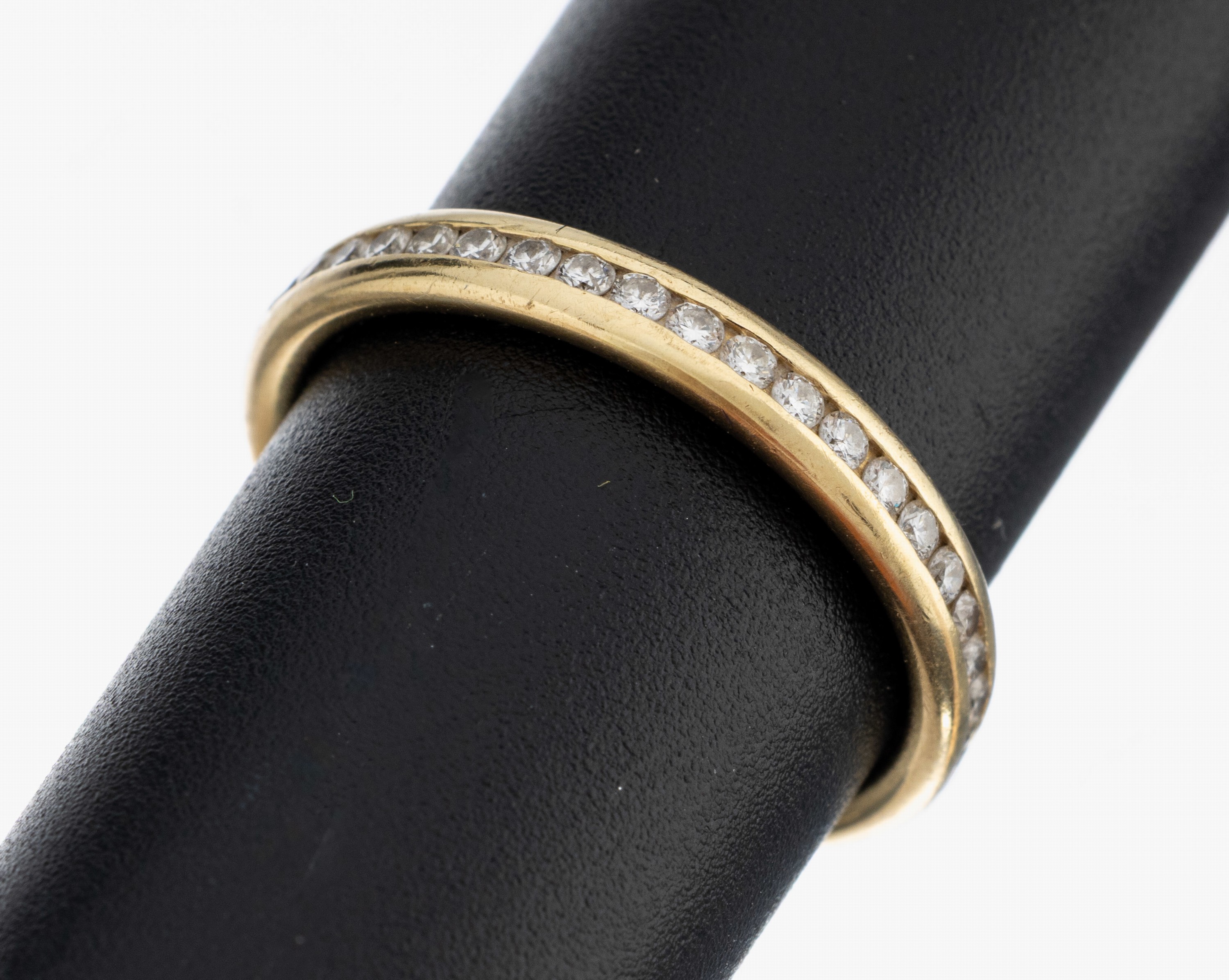 Image 27138759 - 14 kt Gold Brillant-Ring, GG 585/000, 21 Brillanten zus. ca. 0.21 ct Weiß/si, RW 54.5, ...