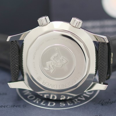 27139480e - LONGINES Legend Diver ungetragene Herrenarmbanduhr Referenz L3.774.4.50.0, Automatik, ...