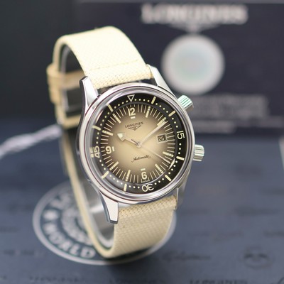 27139490b - LONGINES Legend Diver ungetragene Armbanduhr Referenz L3.774.4.30.20, Automatik, ...