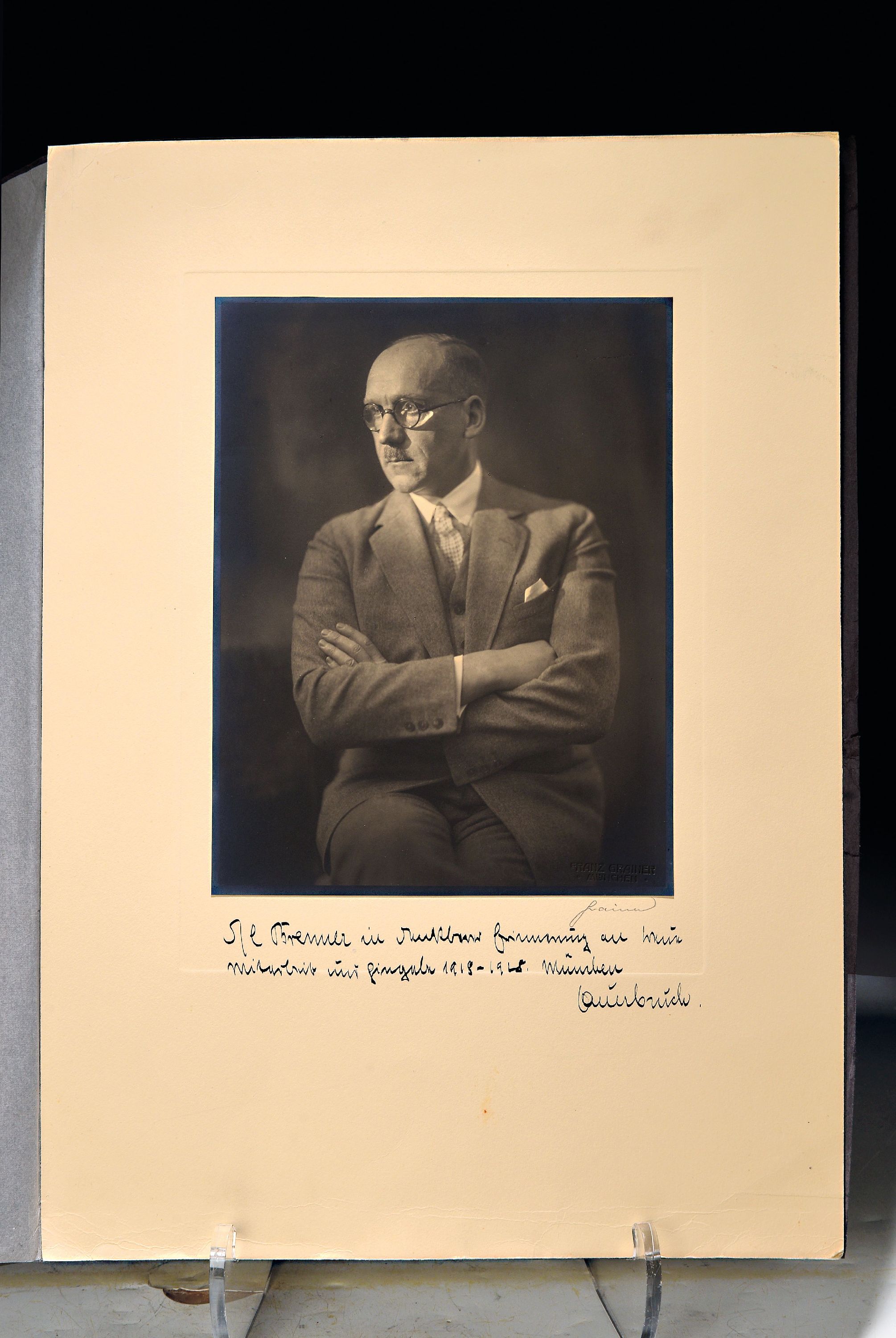 Image 27139568 - Autograph: Chirurg Prof. Ferdinand Sauerbruch (1875-1951), nach 1928, Fotografie des ...
