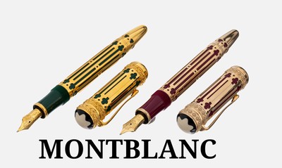 27139500a - MONTBLANC pen set ´300 years St. Petersburg´ , comprised of 2 fountain pens, Katharina ...