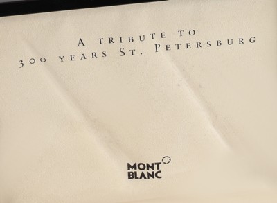 27139500f - MONTBLANC pen set ´300 years St. Petersburg´ , comprised of 2 fountain pens, Katharina ...
