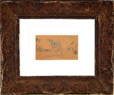 27139541k - Camille Pissarro, 1830 - 1903, ´Rue de village´ (Valhermeil in Auvers-sur-mer), um 1880, ...