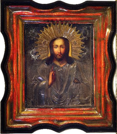 27139668k - Pantocrator icon, Russia, mid/2nd half of the 19th century, tempera on wood, ...