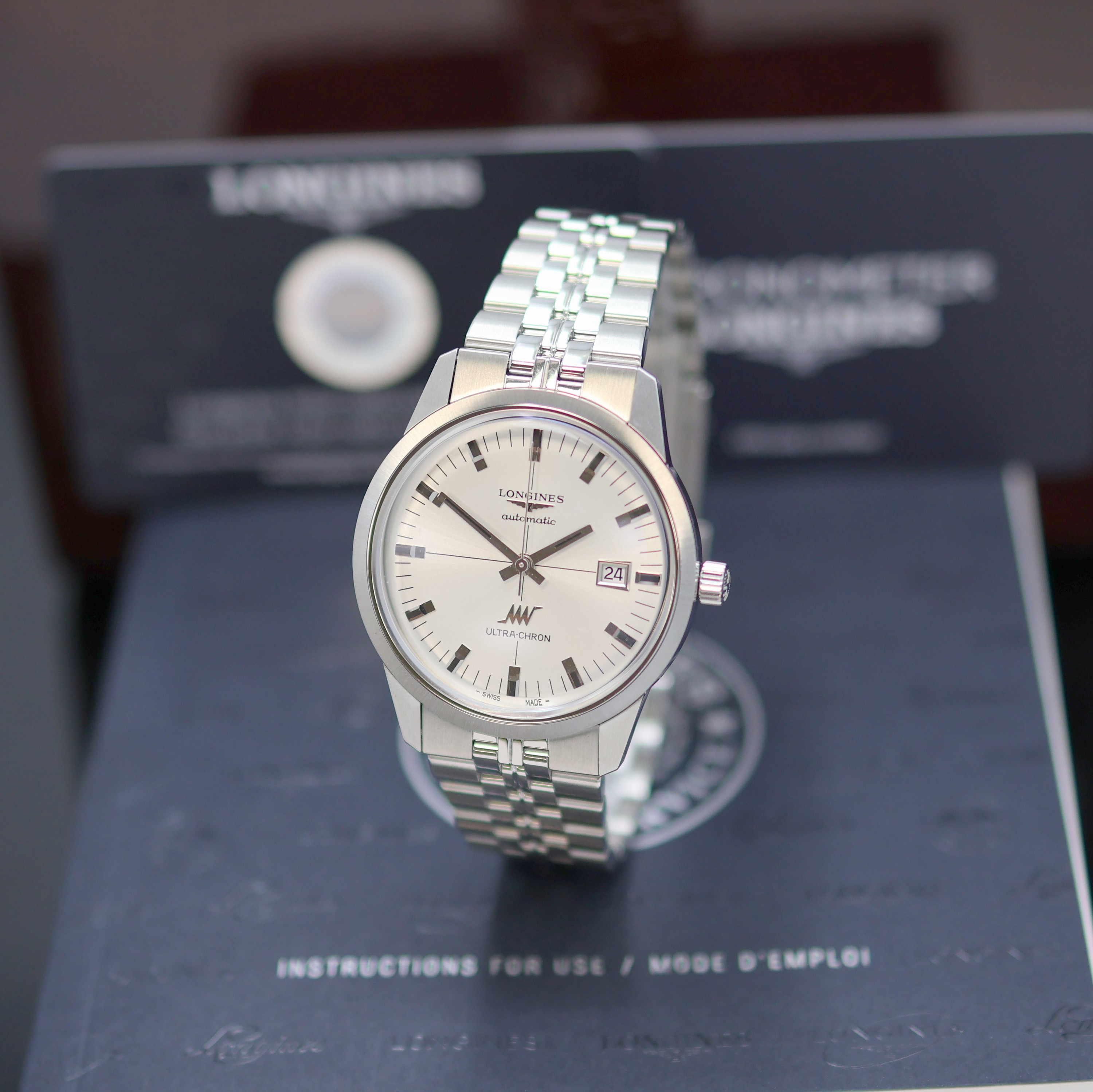 Image 27140646 - LONGINES Ultra-Chron ungetragene Herrenarmbanduhr Referenz L2.937.4.72.6, Automatik, ...