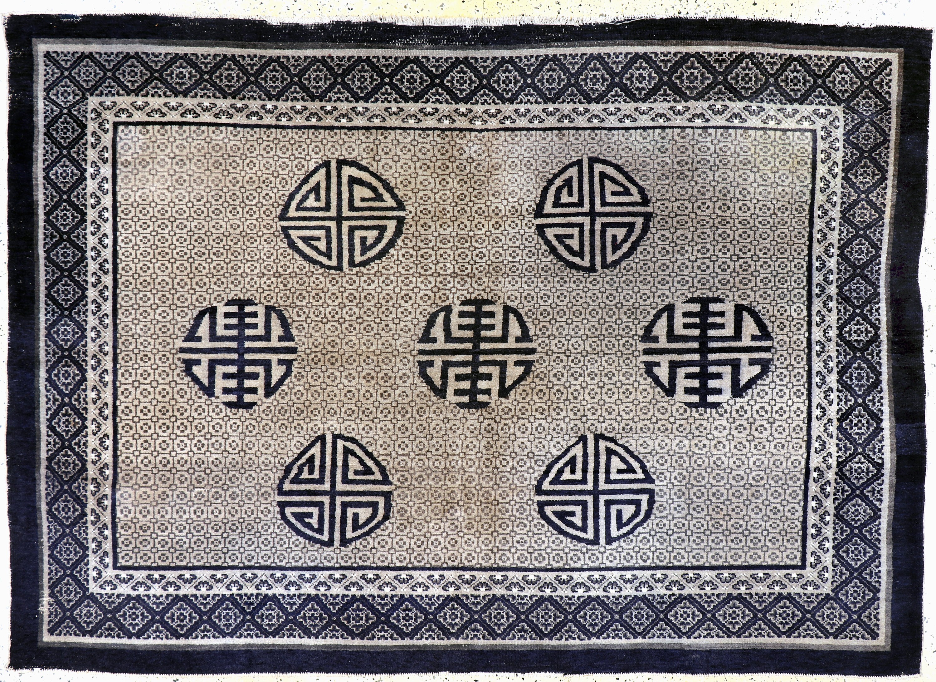 Image 27141050 - Pao Tow antik, China, um 1900, Wolle auf Baumwolle, ca. 260 x 190 cm, EHZ: 3 ...