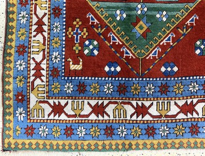 27141077b - Kars, Türkei, Mitte 20.Jhd, Wolle auf Wolle, ca. 291 x 215 cm, EHZ: 2 Schätzpreis: ...