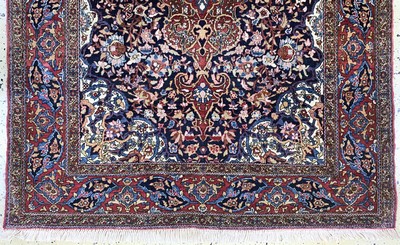 27141088c - Esfahan antik, Persien, um 1900, Wolle auf Baumwolle, ca. 210 x 135 cm, EHZ: 3,(Fransen ...