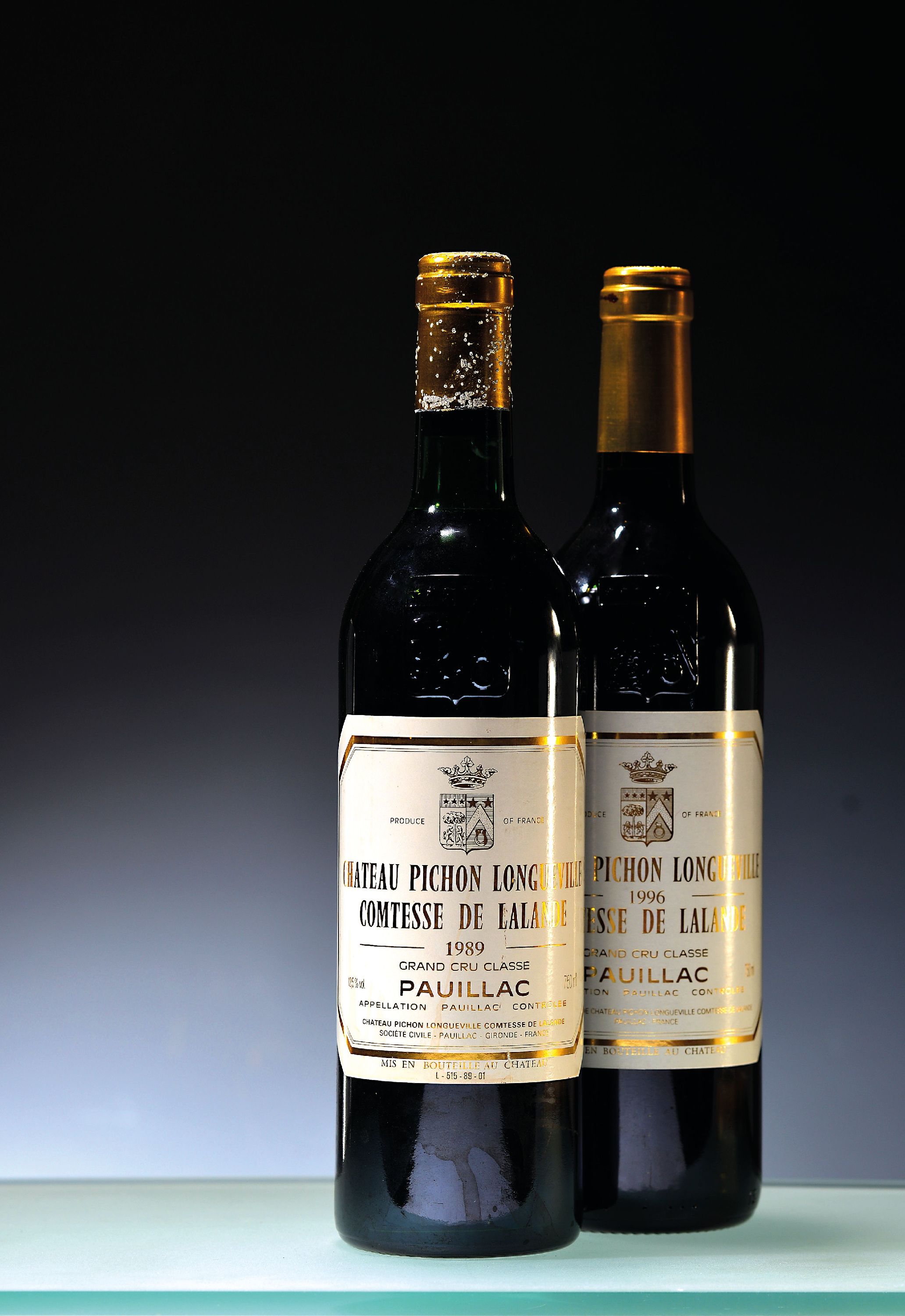 Image 27141136 - 2 Flaschen Chateau Pichon Longueville Comtesse de Lalande Jg. 1989 und 1996, Pauillac, ...