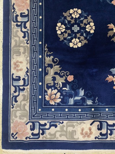 27141399b - Antik finish, China, Ende 20.Jhd, Wolle aufBaumwolle, ca. 274 x 183 cm, EHZ: 2 ...