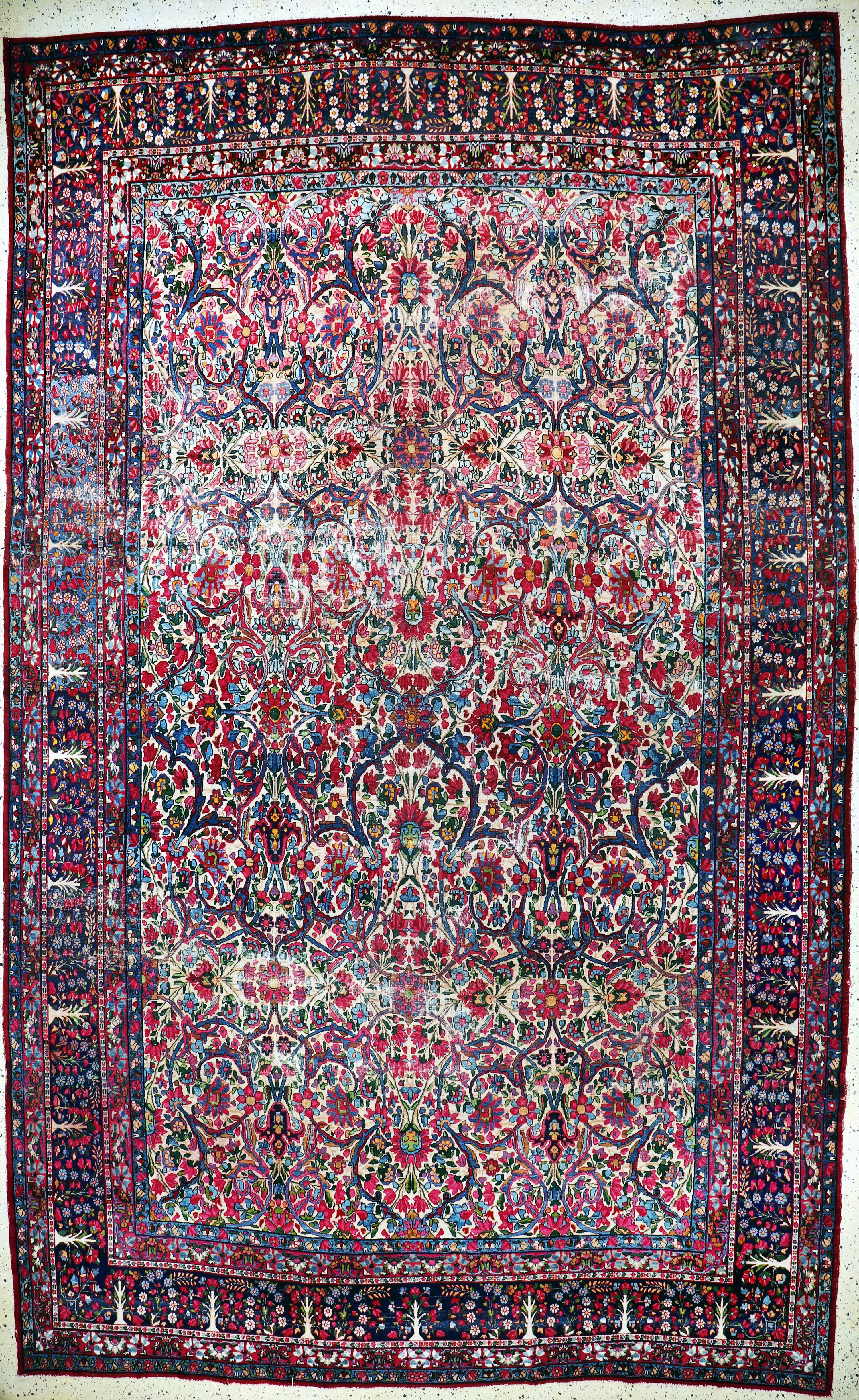 Image 27141444 - Kerman Lawar antik, Persien, um 1900, Wolleauf Baumwolle, ca. 433 x 260 cm, EHZ: 3 ...