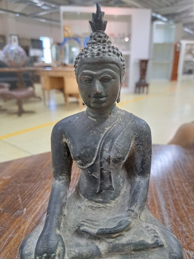 27141400d - Früher Buddha Shakyamuni, Thailand, wohl 14./15. Jahrhundert, Sukhothai-/frühe ...