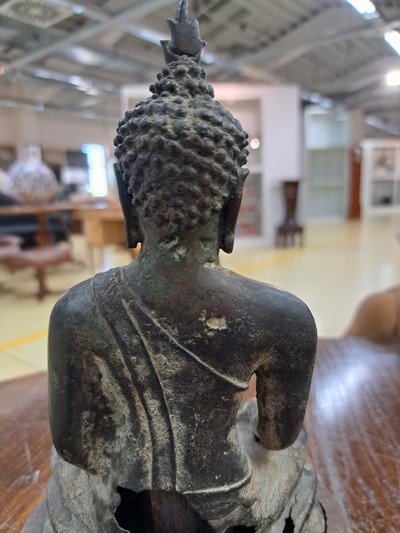27141400f - Früher Buddha Shakyamuni, Thailand, wohl 14./15. Jahrhundert, Sukhothai-/frühe ...
