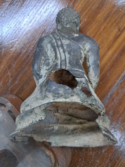 27141400h - Früher Buddha Shakyamuni, Thailand, wohl 14./15. Jahrhundert, Sukhothai-/frühe ...