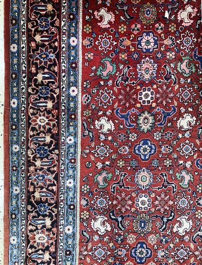 27141402c - Bidjar kork alt, Persien, Mitte 20.Jhd, Korkwolle auf Baumwolle, ca. 325 x 225 cm, ...