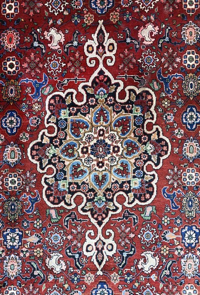27141402d - Bidjar kork alt, Persien, Mitte 20.Jhd, Korkwolle auf Baumwolle, ca. 325 x 225 cm, ...