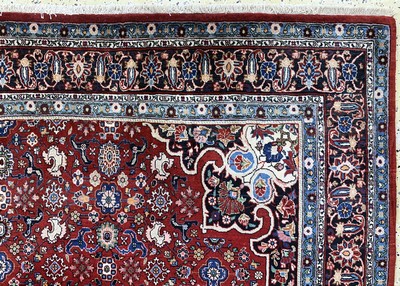 27141402f - Bidjar kork alt, Persien, Mitte 20.Jhd, Korkwolle auf Baumwolle, ca. 325 x 225 cm, ...