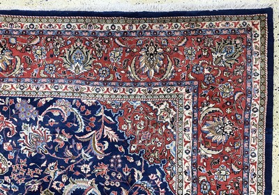 27141404f - Sarogh Kork fein, Persien, Mitte 20.Jhd, Korkwolle auf Baumwolle, ca. 414 x 300 cm, ...