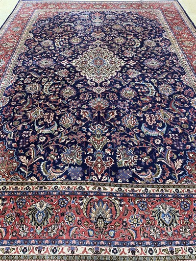 27141404h - Sarogh Kork fein, Persien, Mitte 20.Jhd, Korkwolle auf Baumwolle, ca. 414 x 300 cm, ...