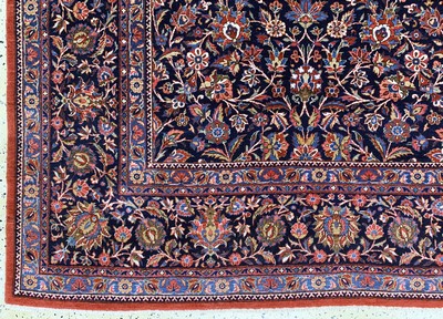 27141424b - Ghaswin fein antik, Persien, um 1900, Korkwolle auf Baumwolle, ca. 370 x 264 cm, EHZ: 2 ...