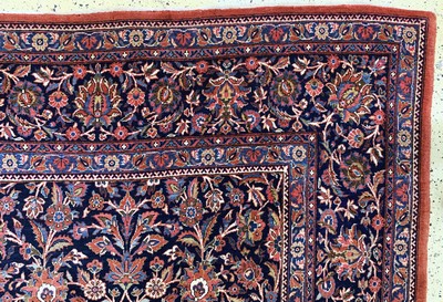 27141424f - Ghaswin fein antik, Persien, um 1900, Korkwolle auf Baumwolle, ca. 370 x 264 cm, EHZ: 2 ...