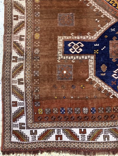 27141460b - Kars-Kazak, Türkei, Mitte 20.Jhd, Wolle aufWolle, ca. 250 x 185 cm, EHZ: 3 ...