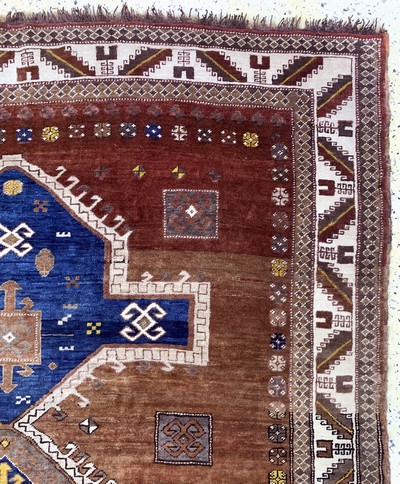 27141460d - Kars-Kazak, Türkei, Mitte 20.Jhd, Wolle aufWolle, ca. 250 x 185 cm, EHZ: 3 ...