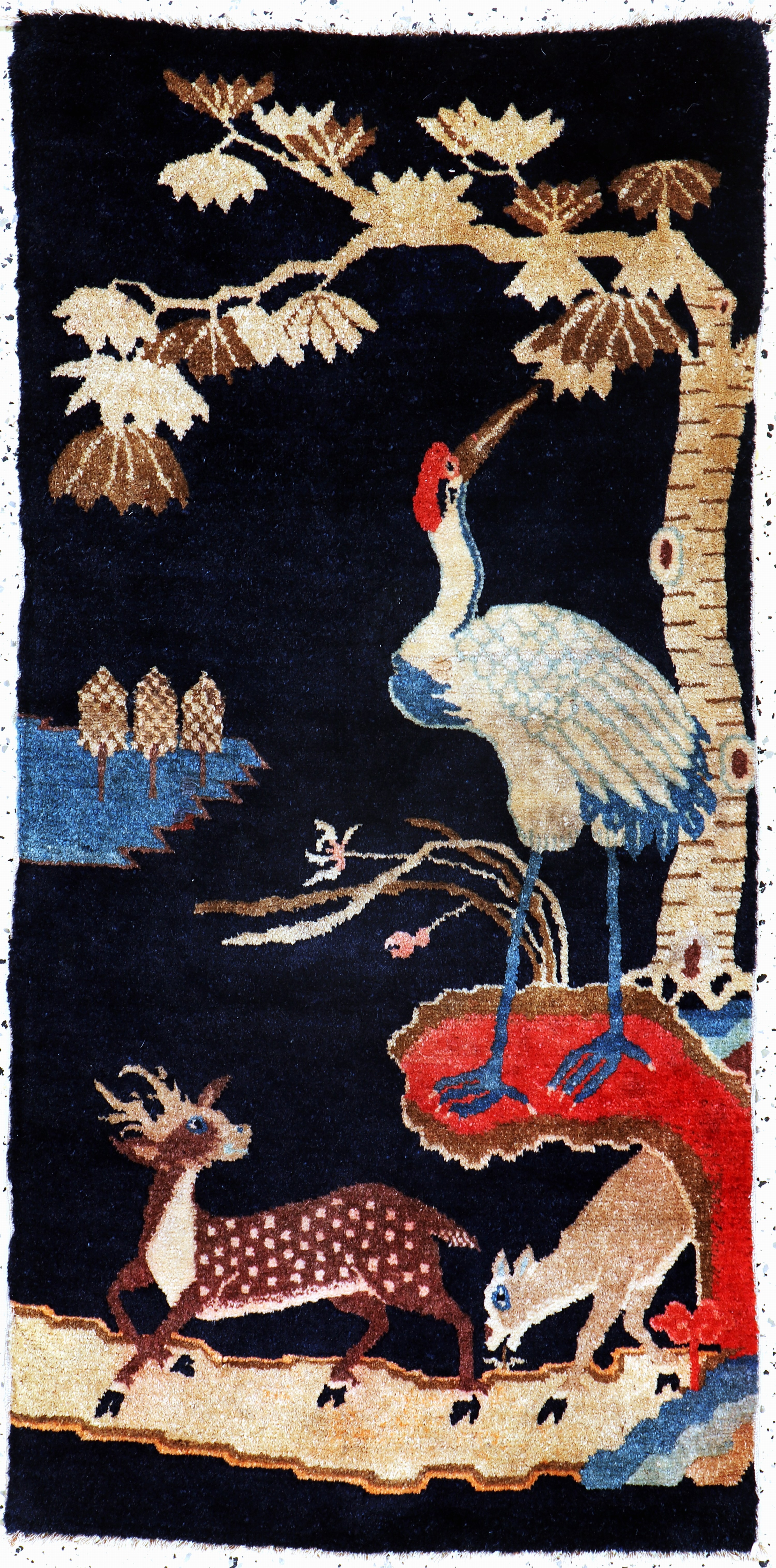 Image 27141505 - Pao Tow antik, China, um 1900, Wolle auf Baumwolle, ca. 123 x 63 cm, EHZ: 2 ...