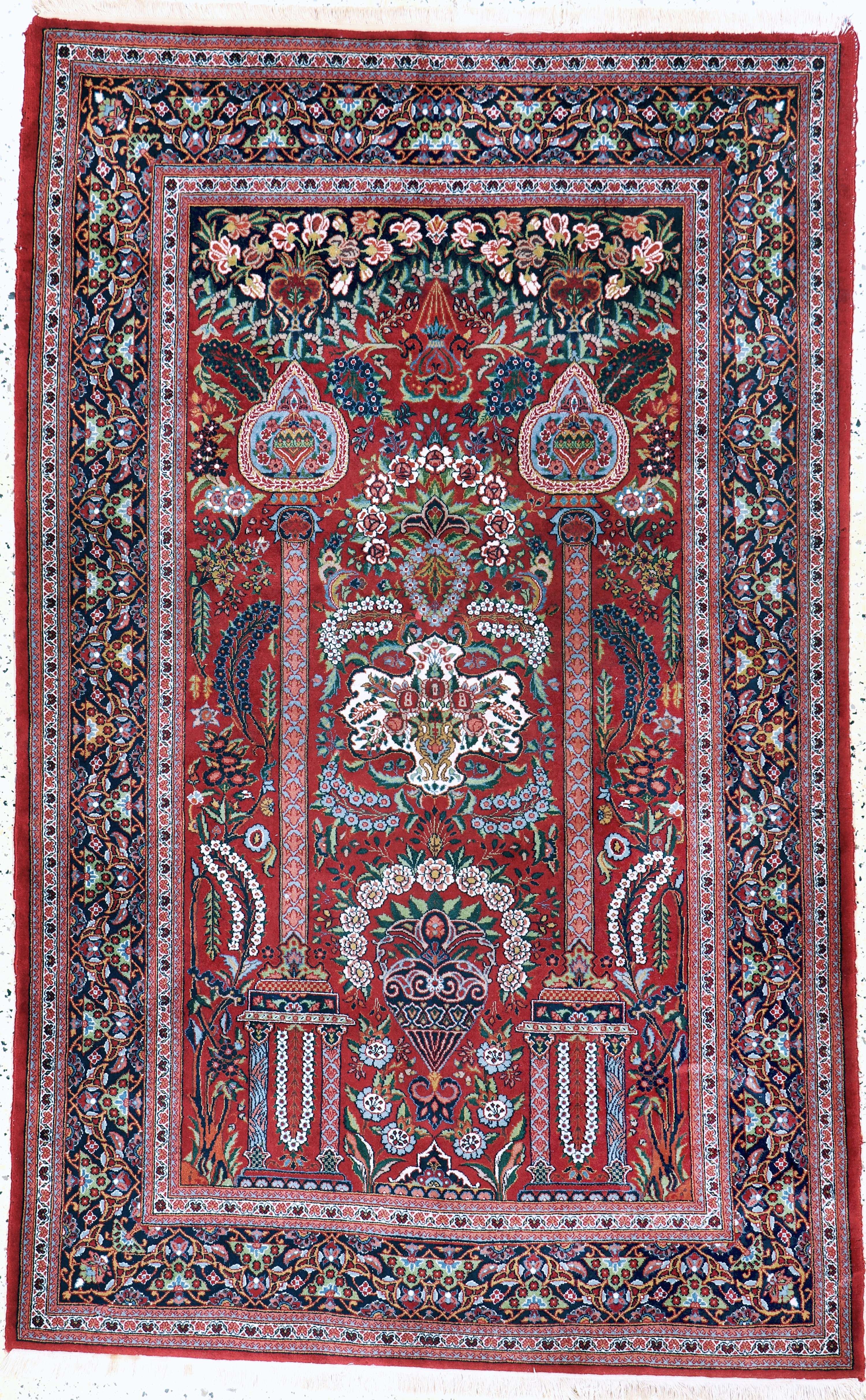 Image 27141507 - Kashan, Pakistan, late 20th century, wool on cotton, approx. 205 x 133 cm, condition: 2. ...