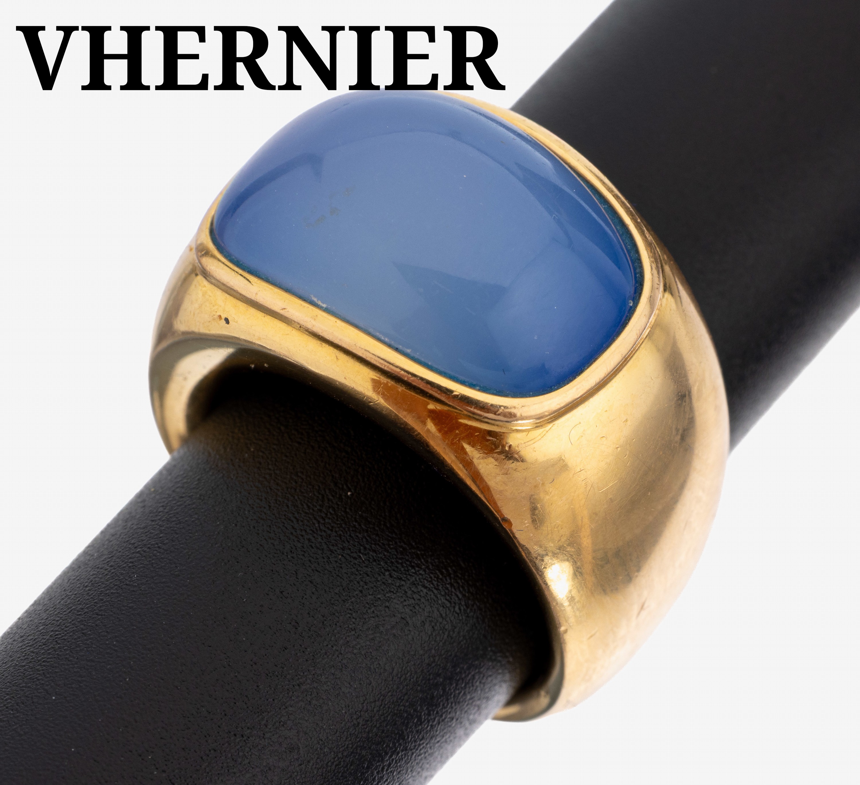 Image 27141570 - 18 kt Gold VHERNIER Farbstein-Ring, GG 750/000, qualitätvolle massive Verarbeitung, ...