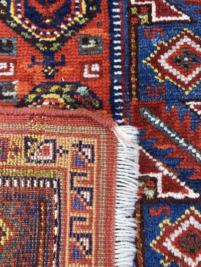 27141503e - 2 Lots Meschgin Mafraschteile, Persien, u m 1900, Wolle auf Wolle, ca. 124 x 64 cm & ...