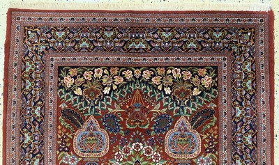 27141507a - Kashan, Pakistan, late 20th century, wool on cotton, approx. 205 x 133 cm, condition: 2. ...