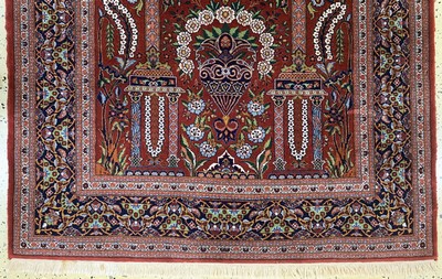 27141507b - Kashan, Pakistan, late 20th century, wool on cotton, approx. 205 x 133 cm, condition: 2. ...
