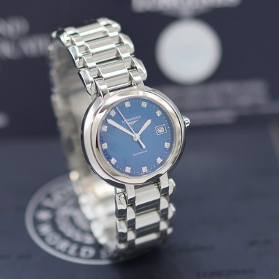 27141573b - LONGINES PrimaLuna Damenarmbanduhr Referenz L8.113.4.98.6, Automatik, Edelstahlgeh. ...
