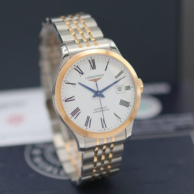 27141775b - LONGINES Record ungetragene Herrenarmbanduhr Chronometer Referenz L2.820.5.11.7, ...