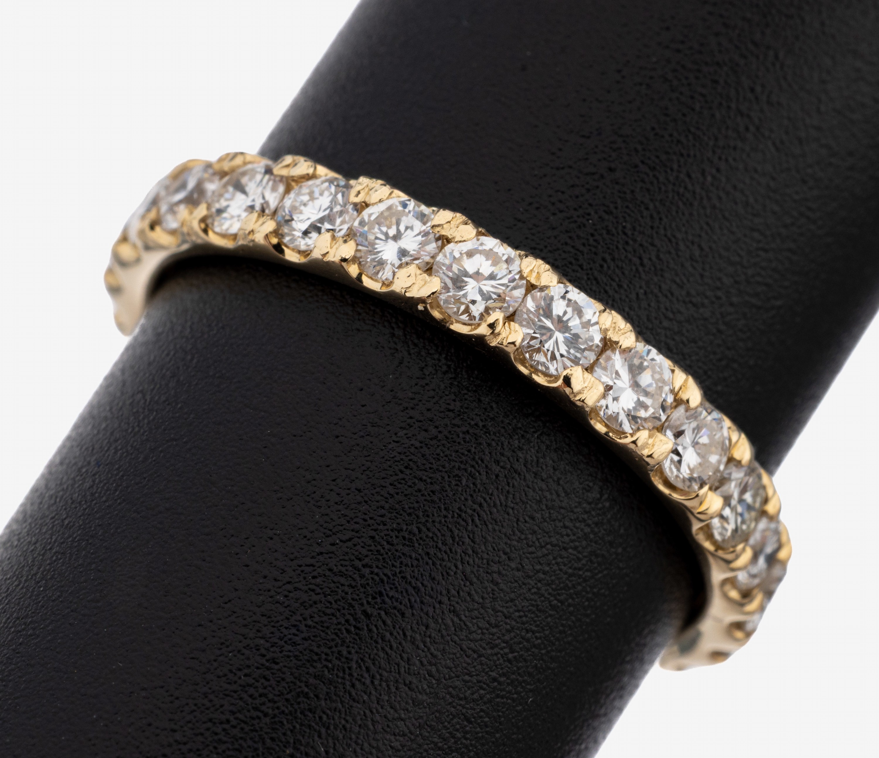 Image 27141909 - 14 kt Gold Brillant-Memoryring, GG 585/000,25 Brillanten zus. ca. 1.80 ct feines Weiß- ...