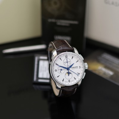 27142126c - UNION GLASHÜTTE Belisar Mondphase nahezu neuwertiger Armbandchronograph Referenz ...