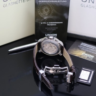 27142126f - UNION GLASHÜTTE Belisar Mondphase nahezu neuwertiger Armbandchronograph Referenz ...